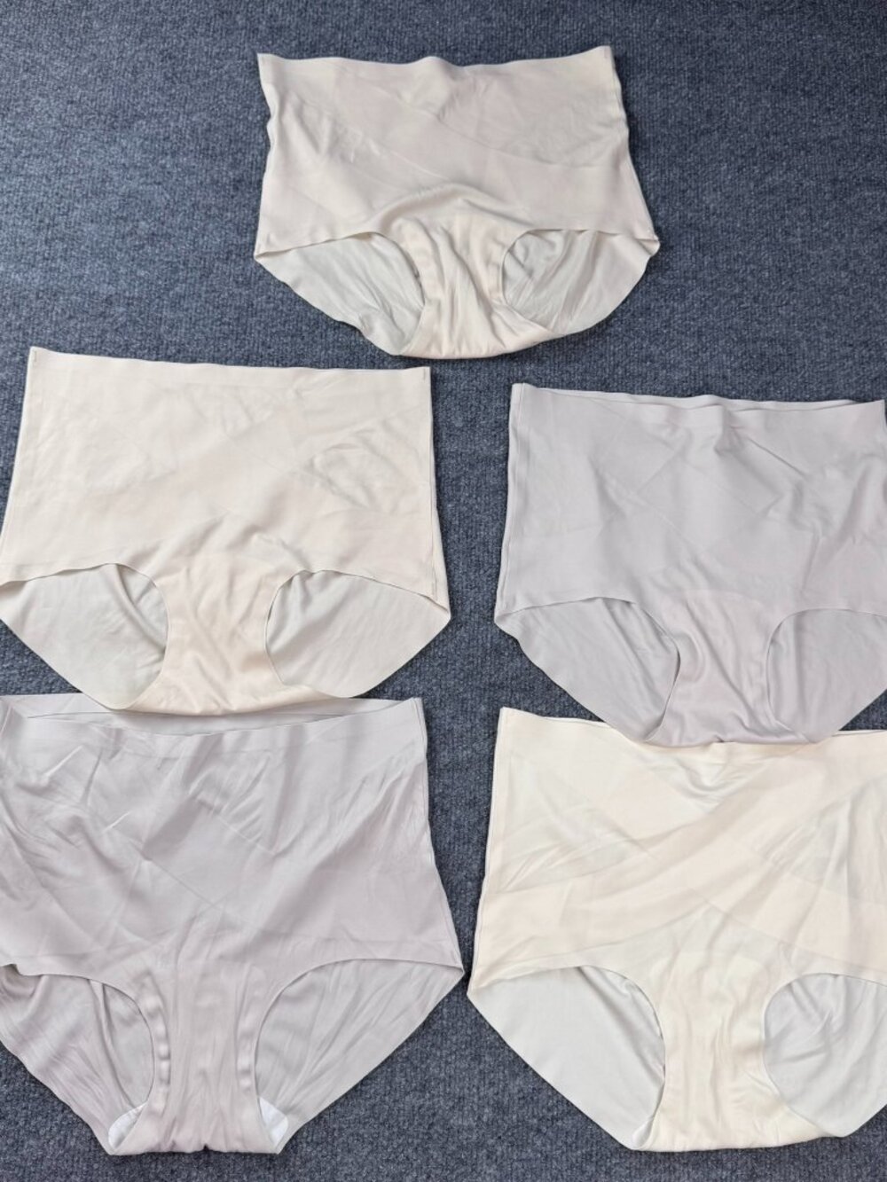 David Archy Women's Seamless High-Waist Tummy Control Briefs Lot of 5 Size L NWD
